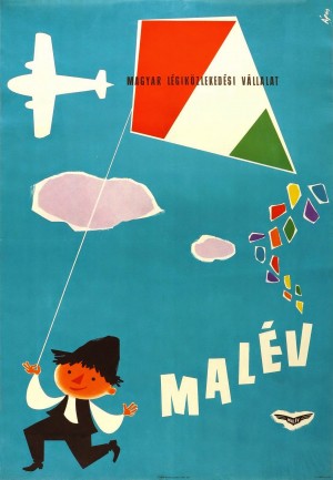 Malev Hungarian Airlines poster